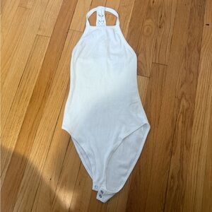 White Knit Bodysuit